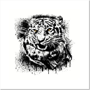 Tiger Animal Wildlife Forest Nature Hunt Adventure Graphic Posters and Art